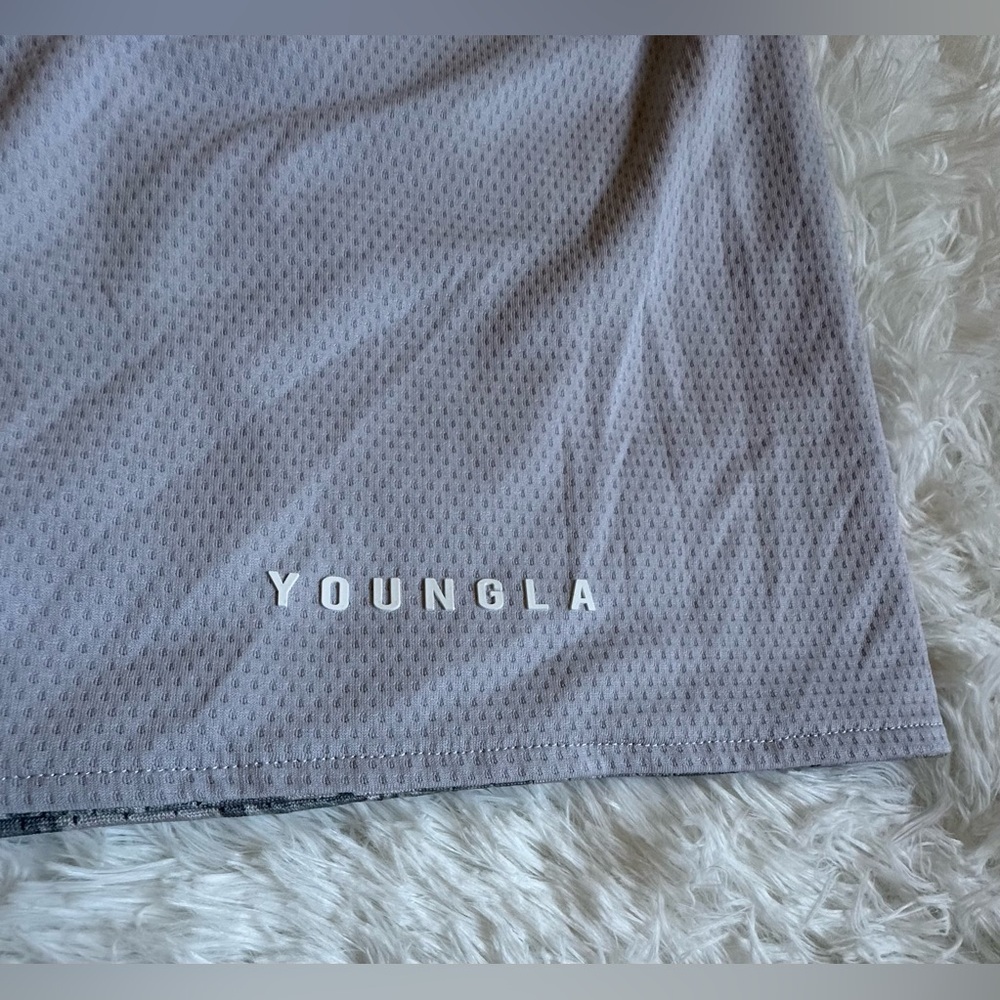 YoungLA Reversible Shorts Men’s XL x 6.5” Tree Camo Mesh Active Gym Athletic - Picture 12 of 14